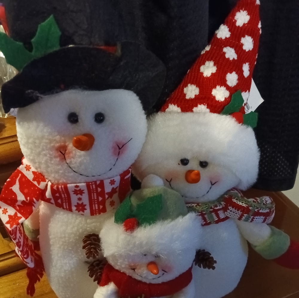 Really cute snowman family